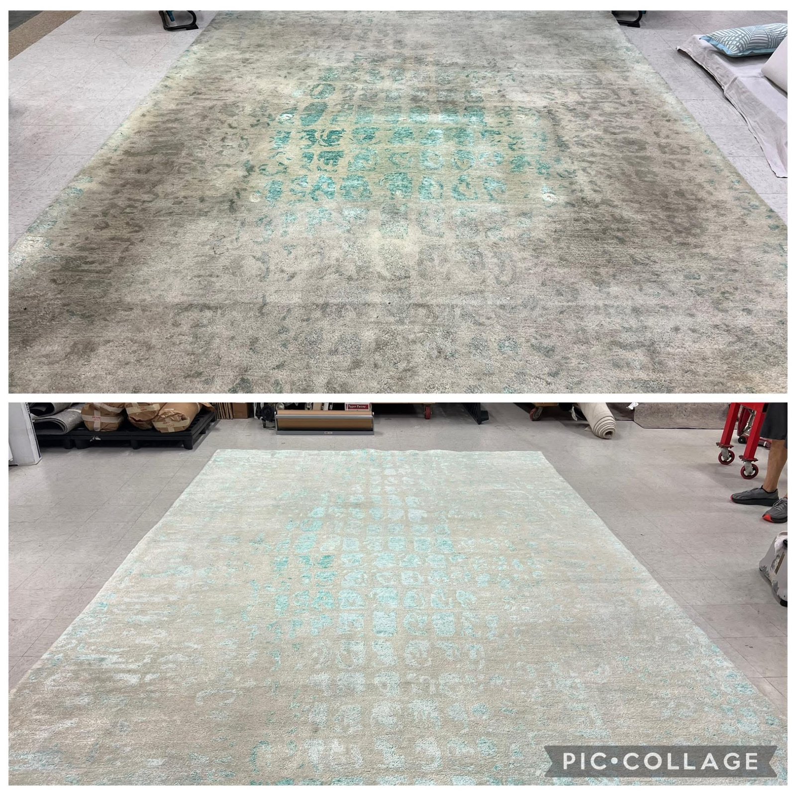 Example of similar Deep Steam work: In-Plant Rug Cleaning for a Christiana Home